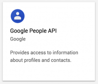 Google People API