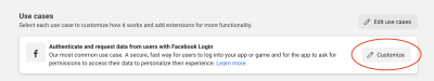 Facebook - Customize Use Case