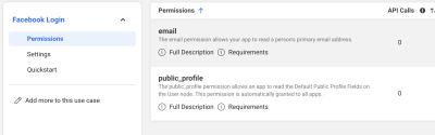 Facebook - Use Case Permission