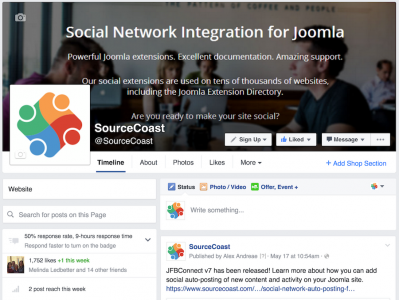 Facebook Page Example