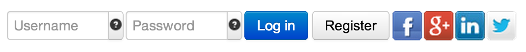 SCLogin - Horizontal Layout - Social Buttons Side Orientation