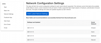 Autotune - Network Settings