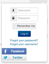 Kunena - social login button